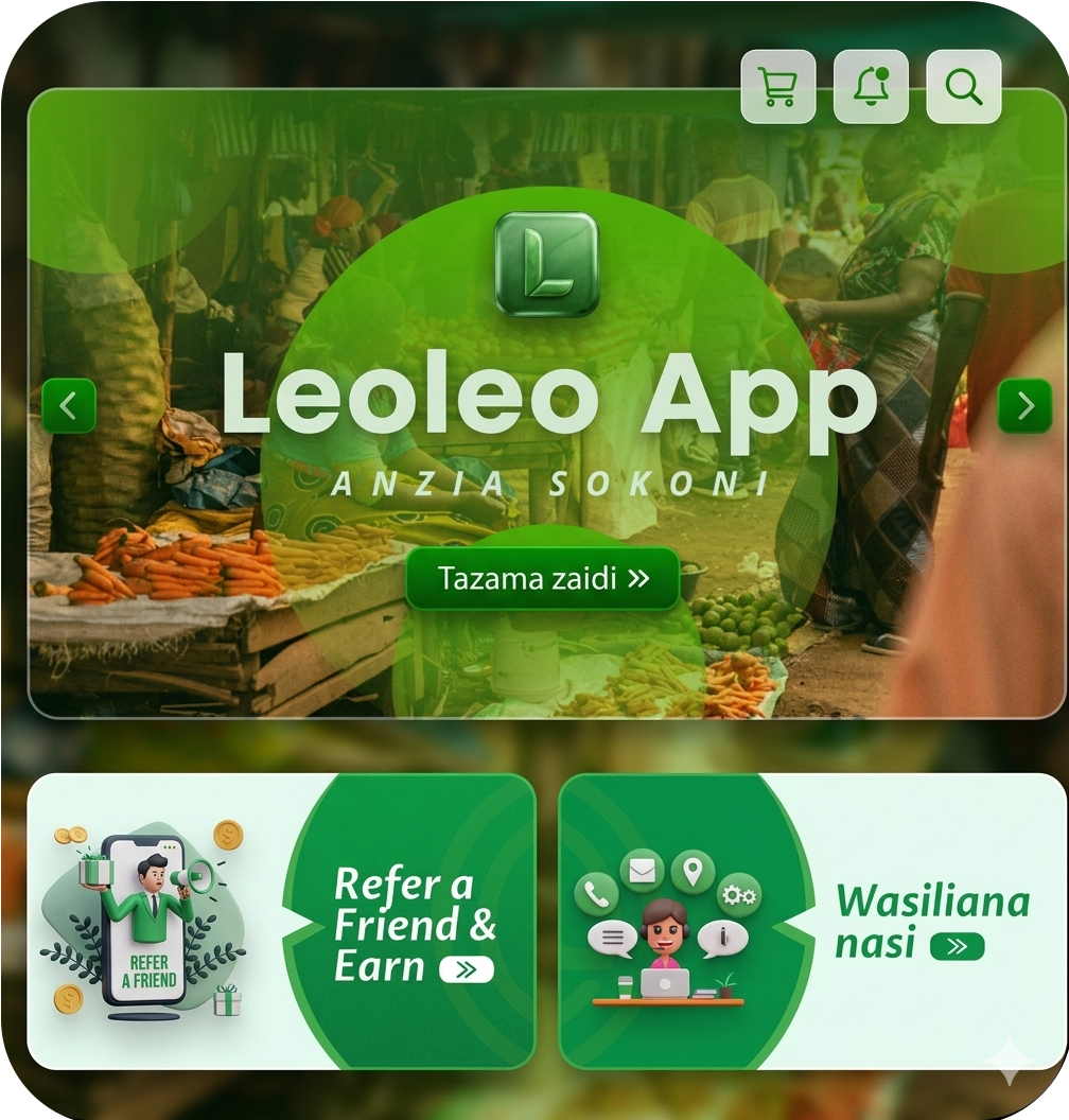 Leoleo App farm dashboard screen